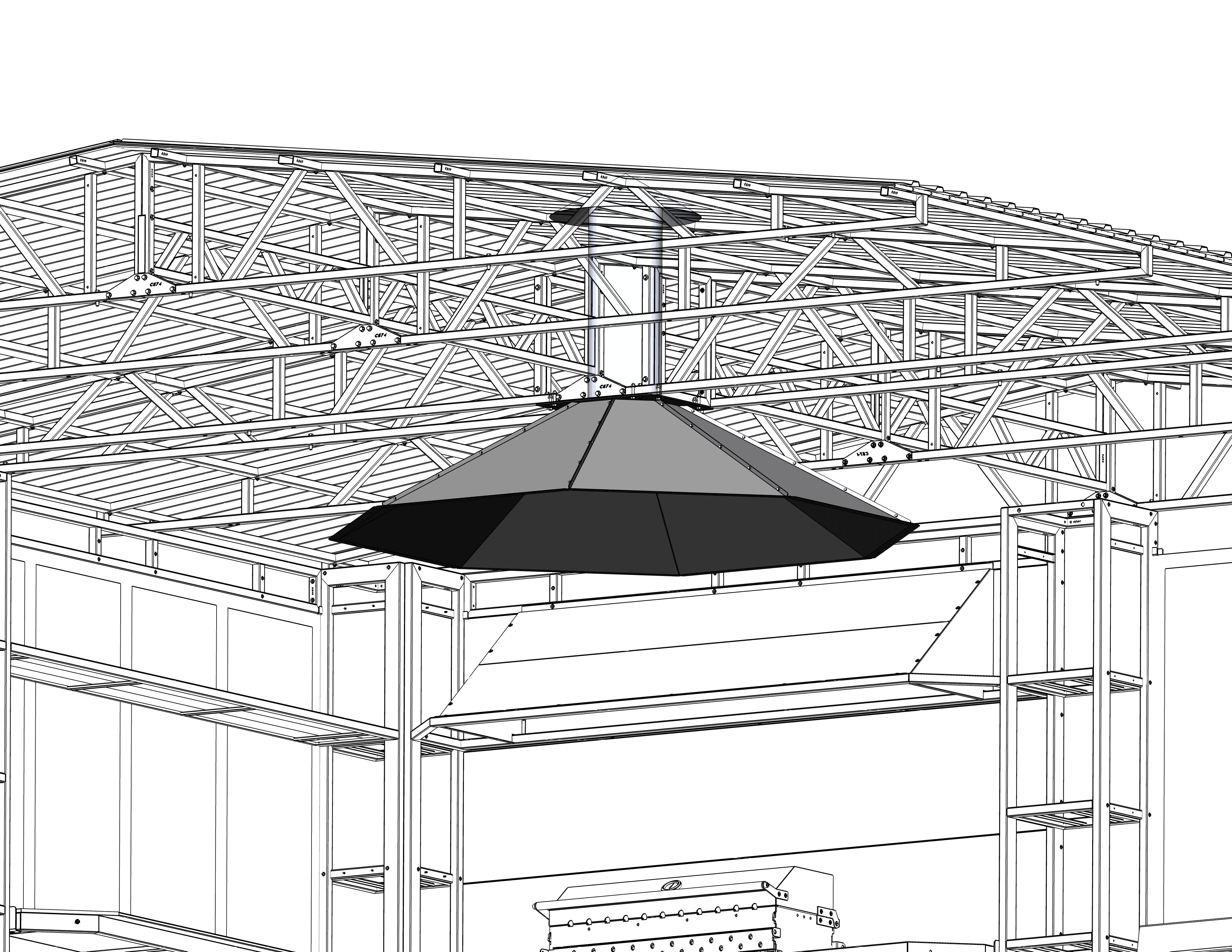 Вытяжка зонт 1900